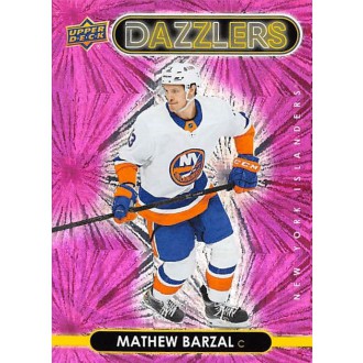 Insertní karty - Barzal Mathew - 2021-22 Upper Deck Dazzlers Pink No.DZ30