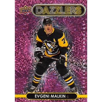Insertní karty - Malkin Evgeni - 2021-22 Upper Deck Dazzlers Pink No.DZ86