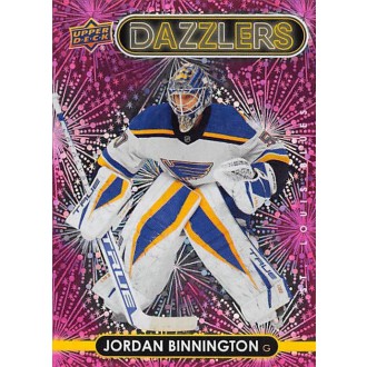 Insertní karty - Binnington Jordan - 2021-22 Upper Deck Dazzlers Pink No.DZ90