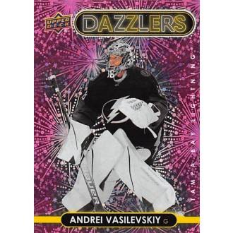 Insertní karty - Vasilevskiy Andrei - 2021-22 Upper Deck Dazzlers Pink No.DZ92