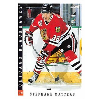 Řadové karty - Matteau Stephane - 1993-94 Score No.398