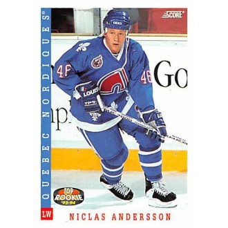 Řadové karty - Andersson Niclas - 1993-94 Score No.460