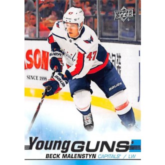 Řadové karty - Malenstyn Beck - 2019-20 Upper Deck Young Guns No.480