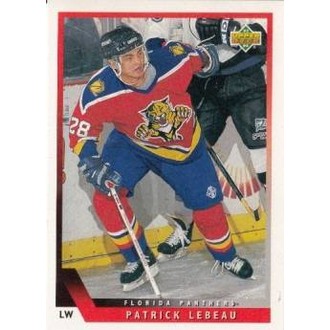 Řadové karty - Lebeau Patrick - 1993-94 Upper Deck No.499