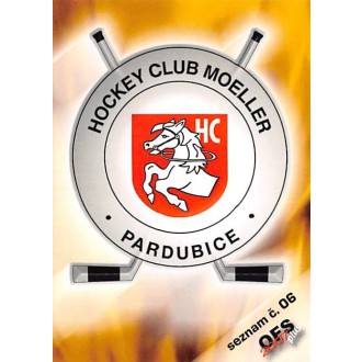 Extraliga OFS - HC Pardubice - 2006-07 OFS Seznam karet - Znak No.6