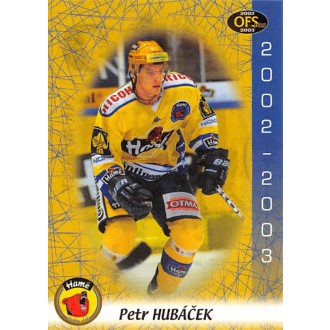 Extraliga OFS - Hubáček Petr - 2002-03 OFS No.30