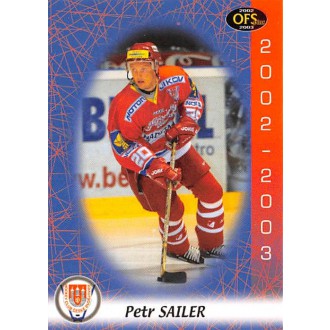 Extraliga OFS - Sailer Petr - 2002-03 OFS No.184