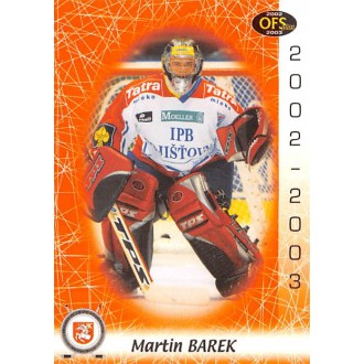 Extraliga OFS - Barek Martin - 2002-03 OFS No.211