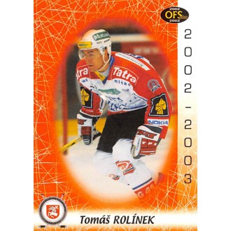 Extraliga OFS - Rolinek Tomáš - 2002-03 OFS No.227