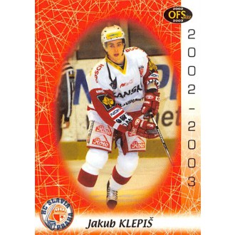 Extraliga OFS - Klepiš Jakub - 2002-03 OFS No.241