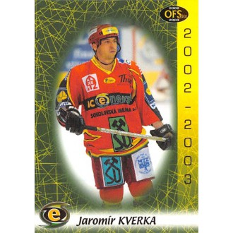 Extraliga OFS - Kverka Jaromír - 2002-03 OFS No.285