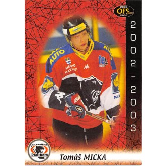 Extraliga OFS - Micka Tomáš - 2002-03 OFS No.306