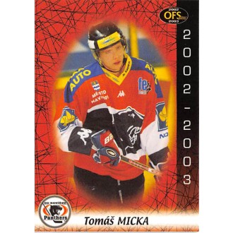 Extraliga OFS - Micka Tomáš - 2002-03 OFS No.306