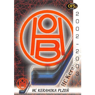 Extraliga OFS - Keramika Plzeň - 2002-03 OFS Znaky klubů No.Z-7