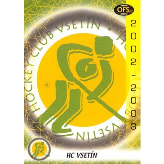 Extraliga OFS - Vsetín - 2002-03 OFS Znaky klubů No.Z-12