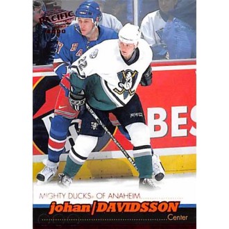 Paralelní karty - Davidsson Johan - 1999-00 Pacific Red No.2