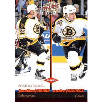 Paralelní karty - Girard Jonathan, Savage Andre - 1999-00 Pacific Red No.32
