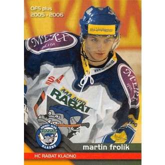 Extraliga OFS - Frolík Martin - 2005-06 OFS No.109