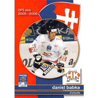 Extraliga OFS - Babka Daniel - 2005-06 OFS Utkání hvězd No.28