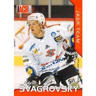 Extraliga OFS - Švagrovský David - 2005-06 OFS Jágr Team No.17
