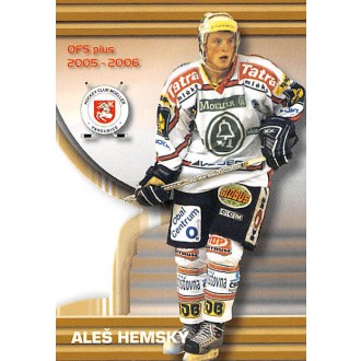 Extraliga OFS - Hemský Aleš - 2005-06 OFS NH Die-Cut No.5