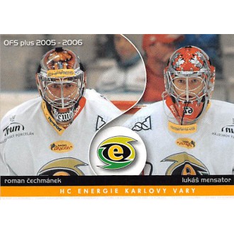Extraliga OFS - Čechmánek Roman, Mensator Lukáš - 2005-06 OFS Klubová karta No.3