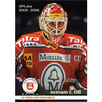 Extraliga OFS - Lašák Ján - 2005-06 OFS Seznam karet No.8