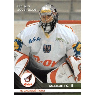 Extraliga OFS - Trvaj Jiří - 2005-06 OFS Seznam karet No.11