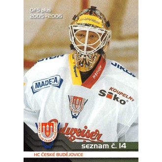 Extraliga OFS - Turek Roman - 2005-06 OFS Seznam karet No.14