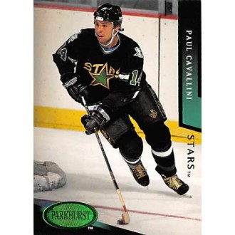 Paralelní karty - Cavallini Paul - 1993-94 Parkhurst Emerald Ice No.50