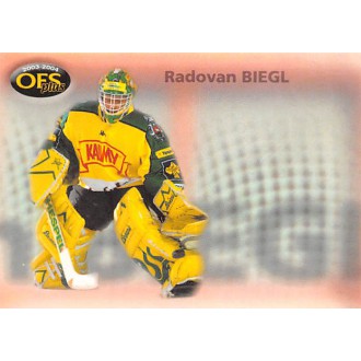 Extraliga OFS - Biegl Radovan - 2003-04 OFS Seznam karet No.2