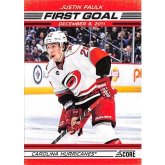 Insertní karty - Faulk Justin - 2012-13 Score First Goal No.FG17