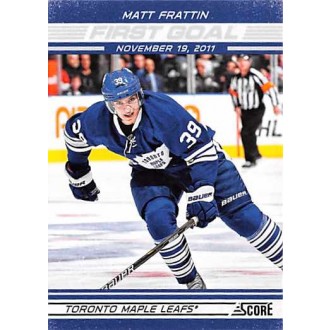 Insertní karty - Frattin Matt - 2012-13 Score First Goal No.FG18