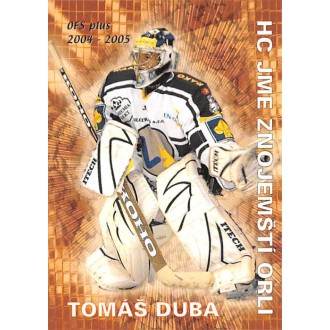 Extraliga OFS - Duba Tomáš - 2004-05 OFS Průměr zásahů No.8