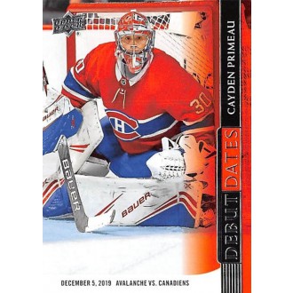 Insertní karty - Primeau Cayden - 2020-21 Upper Deck Debut Dates No.4