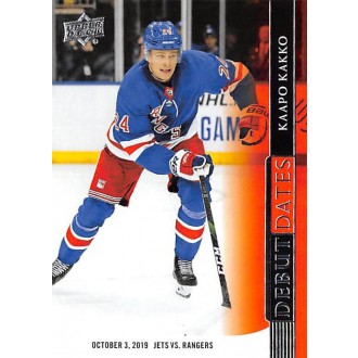 Insertní karty - Kakko Kaapo - 2020-21 Upper Deck Debut Dates No.17
