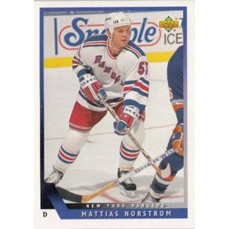 Řadové karty - Norstrom Mattias - 1993-94 Upper Deck No.522