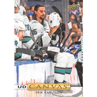 Insertní karty - Karlsson Erik - 2019-20 Upper Deck Canvas No.196