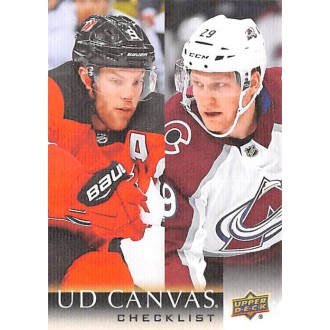 Insertní karty - Hall Taylor, MacKinnon Nathan - 2018-19 Upper Deck Canvas No.90