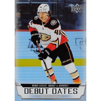 Insertní karty - Zegras Trevor - 2022-23 Upper Deck Debut Dates No.13