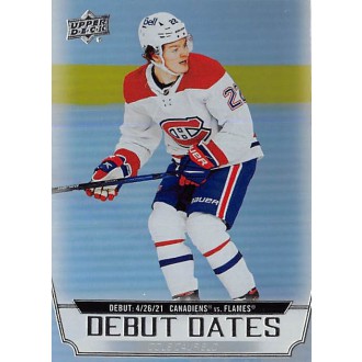 Insertní karty - Caufield Cole - 2022-23 Upper Deck Debut Dates No.18