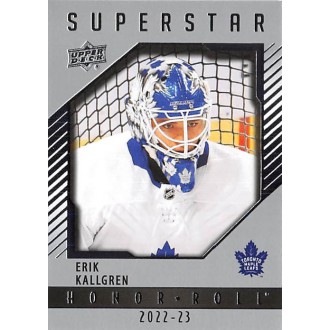 Insertní karty - Kallgren Erik - 2022-23 Upper Deck Honor Roll No.49