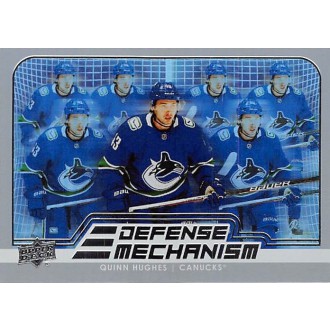 Insertní karty - Hughes Quinn - 2022-23 Upper Deck Defense Mechanism No.8
