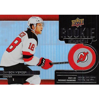 Insertní karty - Mercer Dawson - 2022-23 Upper Deck Rookie Retrospective No.5