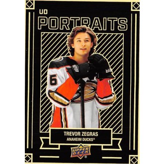 Insertní karty - Zegras Trevor - 2022-23 Upper Deck UD Portraits No.20