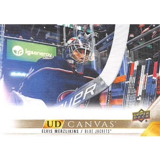 Insertní karty - Merzlikins Elvis - 2022-23 Upper Deck Canvas No.26