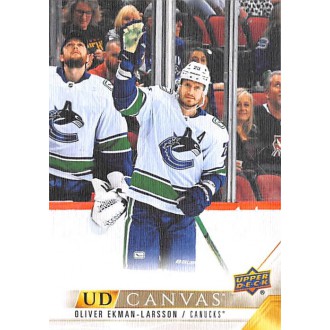 Insertní karty - Ekman-Larsson Oliver - 2022-23 Upper Deck Canvas No.80