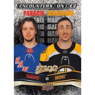Insertní karty - Panarin Artemi, Marchand Brad - 2022-23 MVP Encounters on Ice Gold No.3