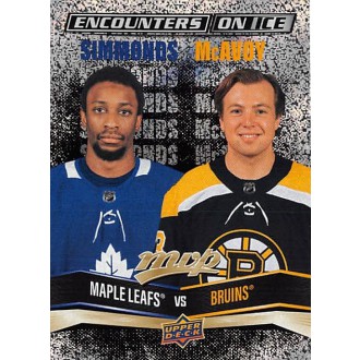 Insertní karty - Simmonds Wayne, McAvoy Charlie - 2022-23 MVP Encounters on Ice Gold No.8