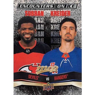 Insertní karty - Subban P.K., Kreider Chris - 2022-23 MVP Encounters on Ice Gold No.14